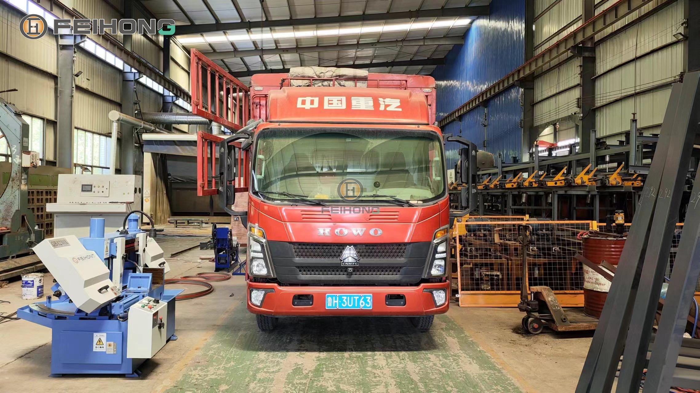 喜訊！熱烈慶祝飛宏2套數(shù)控鋼筋鋸床設(shè)備裝車(chē)完畢順利發(fā)出